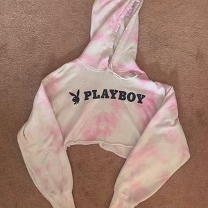 Playboy Cropped Hoodie